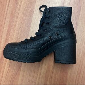 Converse Women's Black Heeled Boots